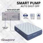 Colchón de aire individual elevado Beautyrest Supreme Boyd Sleep MM10917TW bomba incorporada vinilo resistente apagado a