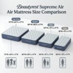 Colchón de aire individual elevado Beautyrest Supreme Boyd Sleep MM10917TW bomba incorporada vinilo resistente apagado a