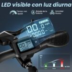 Caroma Peak - Patinete eléctrico de 1200 W/800 W/500 W con asiento, neumático grueso de 16 x 3 pulgadas, scooter eléctri