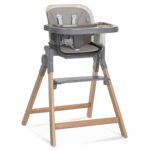 Evolur Tiny Throne Silla alta convertible 3 en 1, bandeja extraíble y apta para lavavajillas, se convierte en asiento el