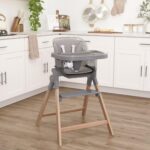 Evolur Tiny Throne Silla alta convertible 3 en 1, bandeja extraíble y apta para lavavajillas, se convierte en asiento el