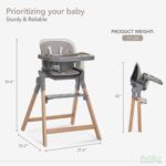 Evolur Tiny Throne Silla alta convertible 3 en 1, bandeja extraíble y apta para lavavajillas, se convierte en asiento el