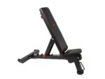 PowerBench 2.0 - Banco de pesas ajustable, 7 posiciones, ruedas y mango integrados, equipo innovador para gimnasios domé