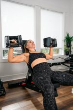 PowerBench 2.0 - Banco de pesas ajustable, 7 posiciones, ruedas y mango integrados, equipo innovador para gimnasios domé