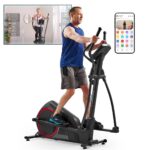 Máquina Elíptica Sunny Health Fitness SF-E323055S Zancada Ajustable 12 o 16 Pulgadas Ultra Silenciosa Capacidad 300 Libr