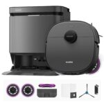 Robot Aspirador y Fregona Eureka J15 Pro Ultra con Base Autovaciable, Succión 16,200 Pa, Mopa Flexible, Lavado con Agua