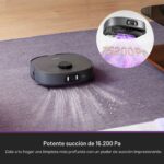 Robot Aspirador y Fregona Eureka J15 Pro Ultra con Base Autovaciable, Succión 16,200 Pa, Mopa Flexible, Lavado con Agua