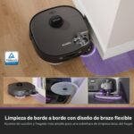 Robot Aspirador y Fregona Eureka J15 Pro Ultra con Base Autovaciable, Succión 16,200 Pa, Mopa Flexible, Lavado con Agua