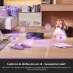 Robot Aspirador y Fregona Eureka J15 Pro Ultra con Base Autovaciable, Succión 16,200 Pa, Mopa Flexible, Lavado con Agua