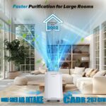 Purificador de aire Nuwave Forever Smart 47265 filtración 7 etapas filtros lavables reutilizables para habitaciones hast