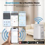 Purificador de aire Nuwave Forever Smart 47265 filtración 7 etapas filtros lavables reutilizables para habitaciones hast