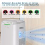 Purificador de aire Nuwave Forever Smart 47265 filtración 7 etapas filtros lavables reutilizables para habitaciones hast