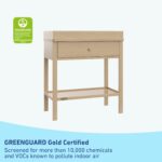 Graco Cambiador de bebé de almacenamiento (madera flotante), certificado GREENGUARD Gold, cambiador con cajón, cambiador