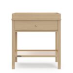 Graco Cambiador de bebé de almacenamiento (madera flotante), certificado GREENGUARD Gold, cambiador con cajón, cambiador