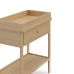 Graco Cambiador de bebé de almacenamiento (madera flotante), certificado GREENGUARD Gold, cambiador con cajón, cambiador