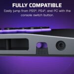 Control de pelea sin palanca Turtle Beach Victrix Pro KO TBF-3001-05 para PS5 PS4 Windows 10 11 gris personalizable eSpo