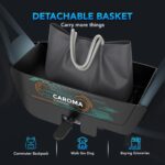 Caroma Peak - Patinete eléctrico de 1200 W con asiento, motocicleta eléctrica de 16 pulgadas con neumáticos gruesos, ran