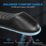 Caroma Peak - Patinete eléctrico de 1200 W con asiento, motocicleta eléctrica de 16 pulgadas con neumáticos gruesos, ran