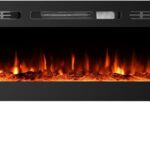 Chimenea Eléctrica Empotrable IDEALHOUSE 50 Pulgadas WiFi 750W/1500W Llama Multicolor