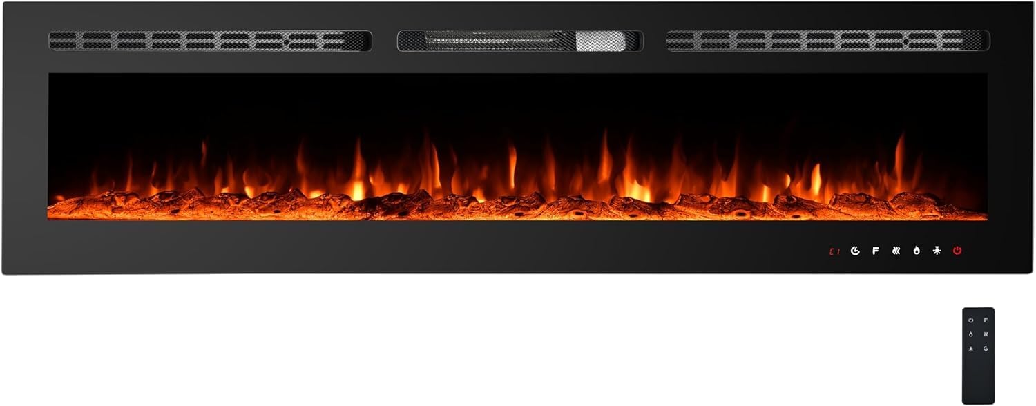 Version 1.0.0 Chimenea Eléctrica Empotrable IDEALHOUSE 50 Pulgadas WiFi 750W/1500W Llama Multicolor