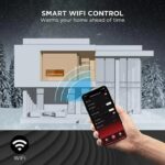 Chimenea Eléctrica Empotrable IDEALHOUSE 50 Pulgadas WiFi 750W/1500W Llama Multicolor