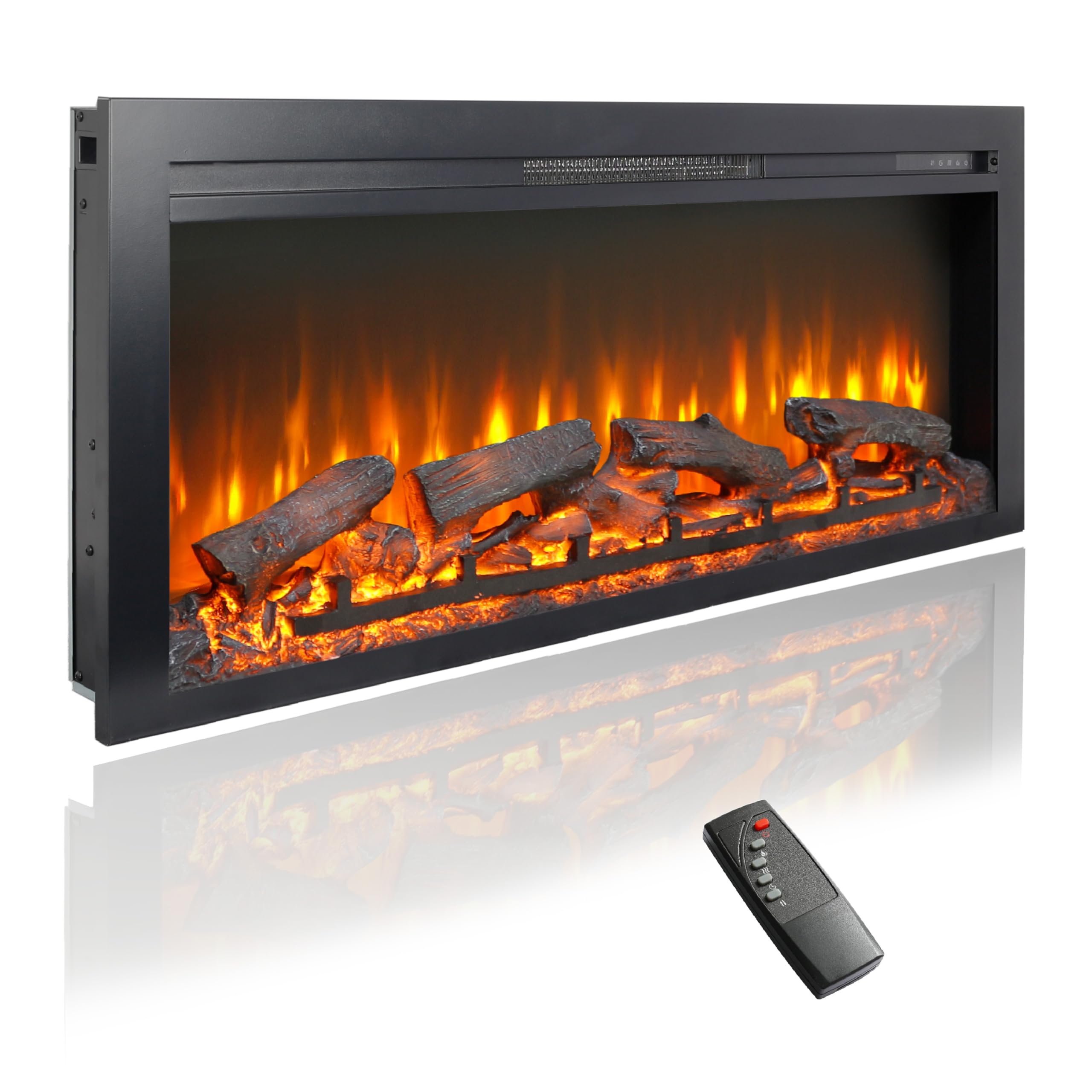 Version 1.0.0 Chimenea Eléctrica Empotrable Ball & Cast 44 Pulgadas Control Remoto Tactil 11 Ajustes Temperatura