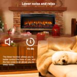 Chimenea Eléctrica Empotrable Ball & Cast 44 Pulgadas Control Remoto Tactil 11 Ajustes Temperatura