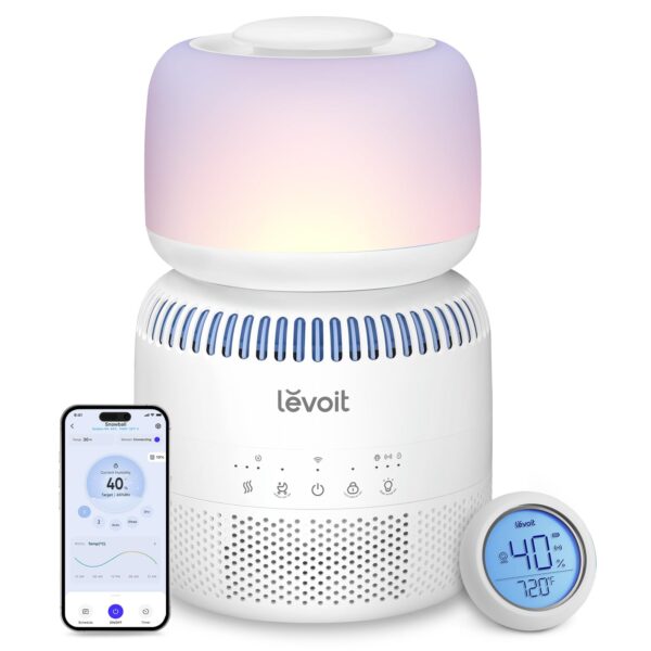 Humidificador evaporativo para bebé LEVOIT Sprout LEH-B381S-WUS 3.8L filtros dobles sensor independiente secado automáti