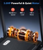 Cinta de Correr Plegable CIIHI C AM729 15% Inclinación Automática 400 lbs 8.7 MPH Control de Voz