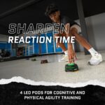 SKLZ Reactive Flash LED Training Pods – Tiempo de reacción, agilidad y herramienta de entrenamiento cognitivo con 4 jueg