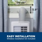 Aire acondicionado portátil GE Appliance APMS06BWF 6000 BTU 3 en 1 deshumidificador ventilador evaporación automática si
