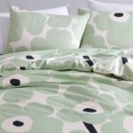 Juego de funda nórdica King algodón orgánico súper suave certificado Oeko-TEX estampado floral Unikko Marimekko Revman I