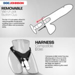 Doc Johnson The Realistic Dildo - Consolador ULTRASKYN de 12 pulgadas con ventosa extraíble Vac-U-Lock - Consolador comp