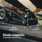 Sistema de viaje Graco Gomax Next Gen Newell 2216078 con asiento de auto para bebé y cochecito compacto convertible