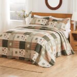 Colcha acolchada Sedona Greenland Home Fashions GL-1010GJSK algodón jumbo King 3 piezas gris todas las estaciones
