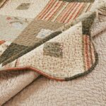 Colcha acolchada Sedona Greenland Home Fashions GL-1010GJSK algodón jumbo King 3 piezas gris todas las estaciones