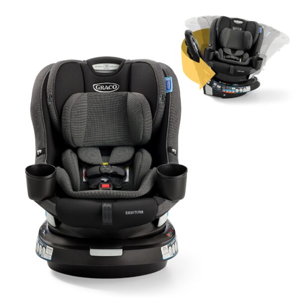 Asiento convertible giratorio 2 en 1 Graco EasyTurn 360 Newell 2216077 rotacion 360 grados orientado hacia atras y adela