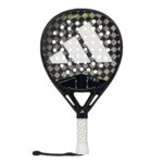 adidas Cross IT CTRL 3.4 - Raqueta - Negro y gris, forma redonda, espuma EVA de alta memoria, carbono aluminizado 15K