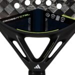 adidas Cross IT CTRL 3.4 - Raqueta - Negro y gris, forma redonda, espuma EVA de alta memoria, carbono aluminizado 15K