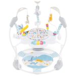 INFANS Centro de actividades para bebés, centro de juego 3 en 1 con música, luces, juguetes interactivos, asiento girato
