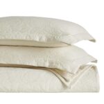Juego de colcha algodón 3 piezas Home City Inc BDSPD HBSCS-KG-IV colcha decorativa 2 fundas de almohada peso medio cubre