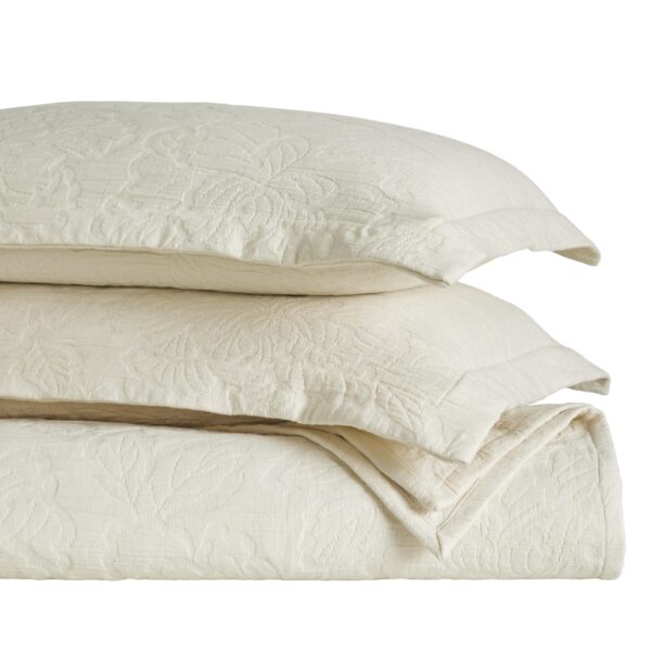 Juego de colcha algodón 3 piezas Home City Inc BDSPD HBSCS-KG-IV colcha decorativa 2 fundas de almohada peso medio cubre