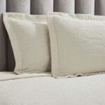 Juego de colcha algodón 3 piezas Home City Inc BDSPD HBSCS-KG-IV colcha decorativa 2 fundas de almohada peso medio cubre