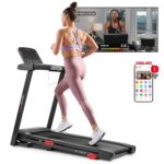 Caminadora Inteligente WiFi Sunny Health Fitness SF-T724011 motor 2HP velocidades 1 a 9 mph inclinación manual 3 niveles