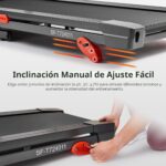 Caminadora Inteligente WiFi Sunny Health Fitness SF-T724011 motor 2HP velocidades 1 a 9 mph inclinación manual 3 niveles