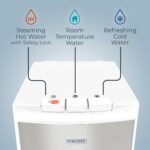 Dispensador de Agua Enfriador de Carga Inferior Nostalgia Igloo IWCBL353CRHWHS Tres Temperaturas Caliente Fría Templada