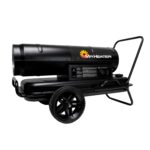 Calentador de queroseno de aire forzado Mr. Heater F210545 140,000 BTU multicombustible para garaje y obra