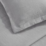 Juego de colcha matelasse ZEN Home City Inc BDSPD ZEN-KG-GR algodón 3 piezas peso medio texturizada con 2 fundas de almo