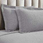 Juego de colcha matelasse ZEN Home City Inc BDSPD ZEN-KG-GR algodón 3 piezas peso medio texturizada con 2 fundas de almo