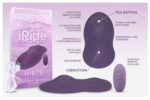 Doc Johnson iRide - Asiento de placer - iThrob - Recargable con control remoto inalámbrico - solo para adultos, morado p